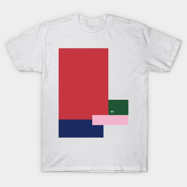 POP ART RED BLUE PINK AND GREEN #minimal #art #design #kirovair #buyart #decor #home T-Shirt by Kirovair